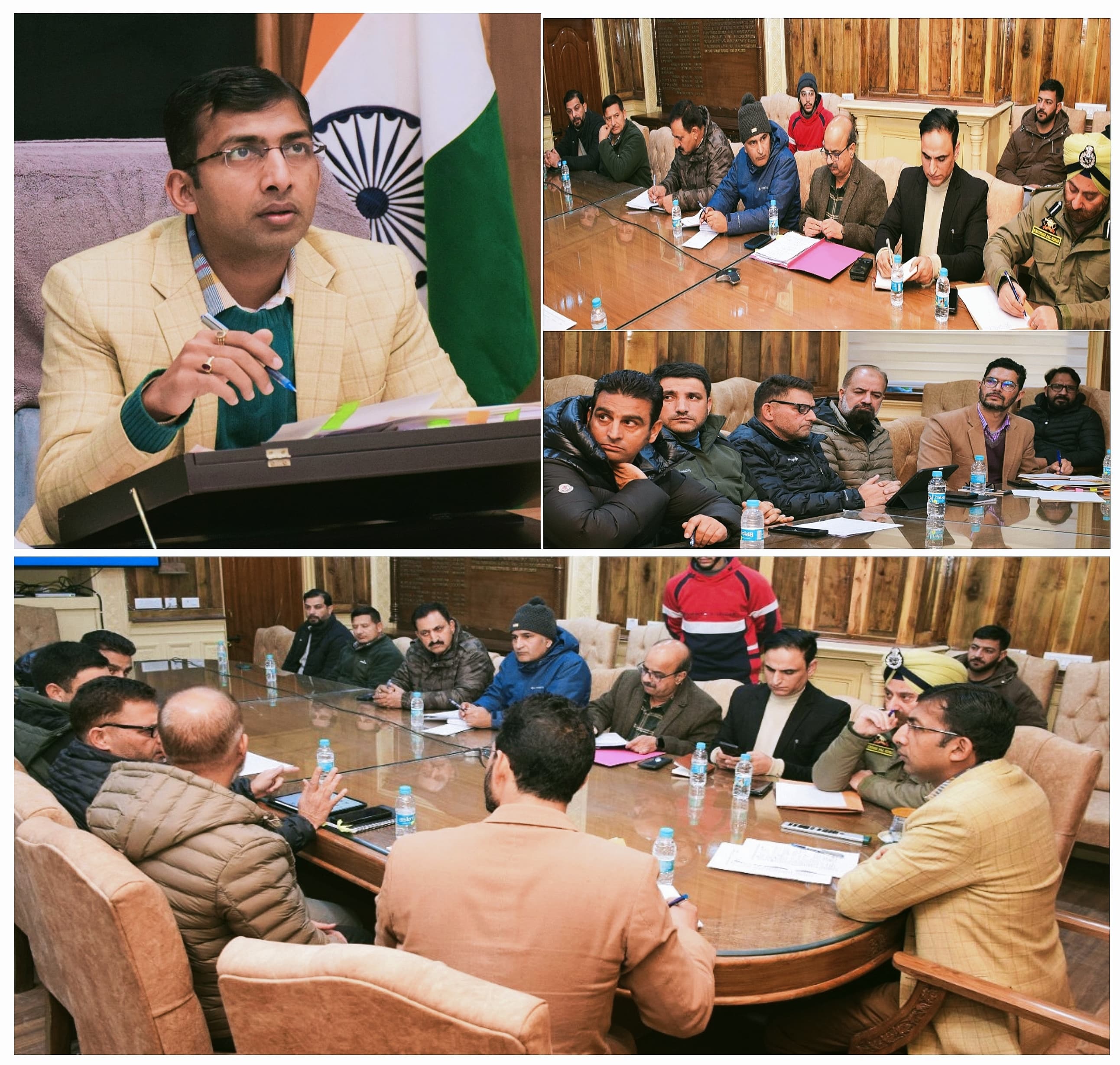 'Div Com Kashmir Reviews Winter Preparedness for Vehicular Movement at Zojila Pass'
